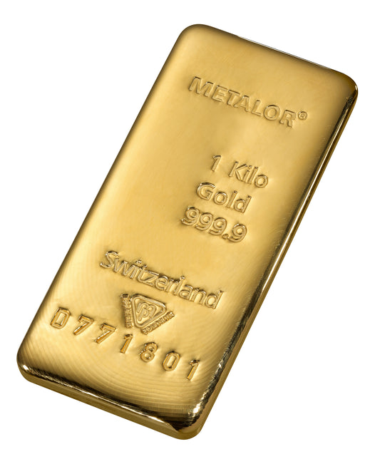 Lingot or 1 Kilogramme 999,9 ‰ - METALOR