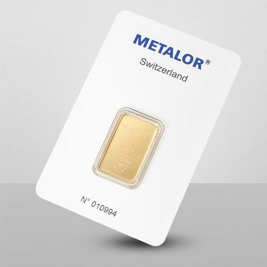 Lingot or 5g 999,9 ‰ - METALOR