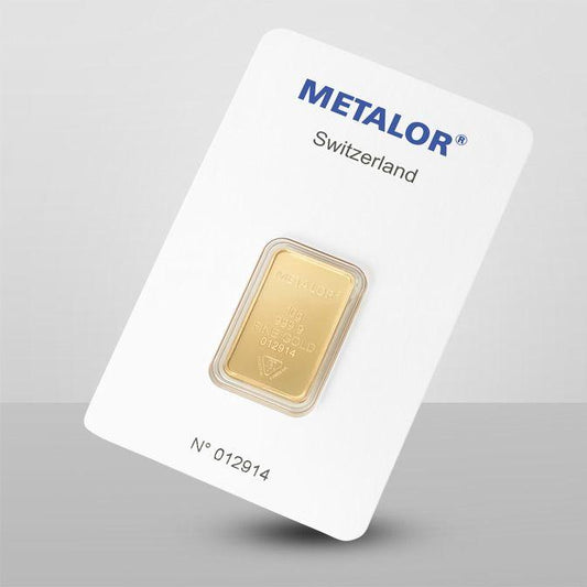 Lingot or 10g 999,9 ‰ - METALOR