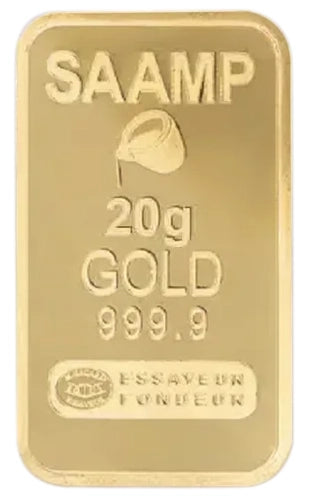Lingot or 20g 999,9 ‰ - SAAMP